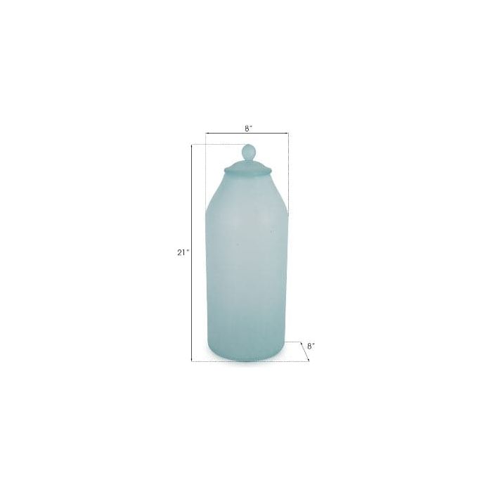 Frosted Glass Bottle, Small / Medium-Phillips Collection-PHIL-ID66325-Decorative ObjectsSmall-7-France and Son