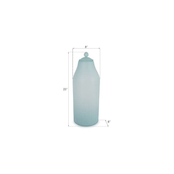 Frosted Glass Bottle Large-Phillips Collection-PHIL-ID74393-Decorative Objects-2-France and Son
