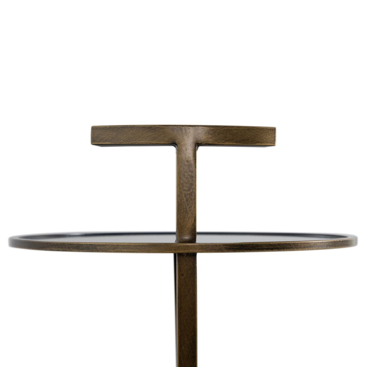 Amari Metal Round Pedestal Drink Table - 10 In. W X 28.5 In. H