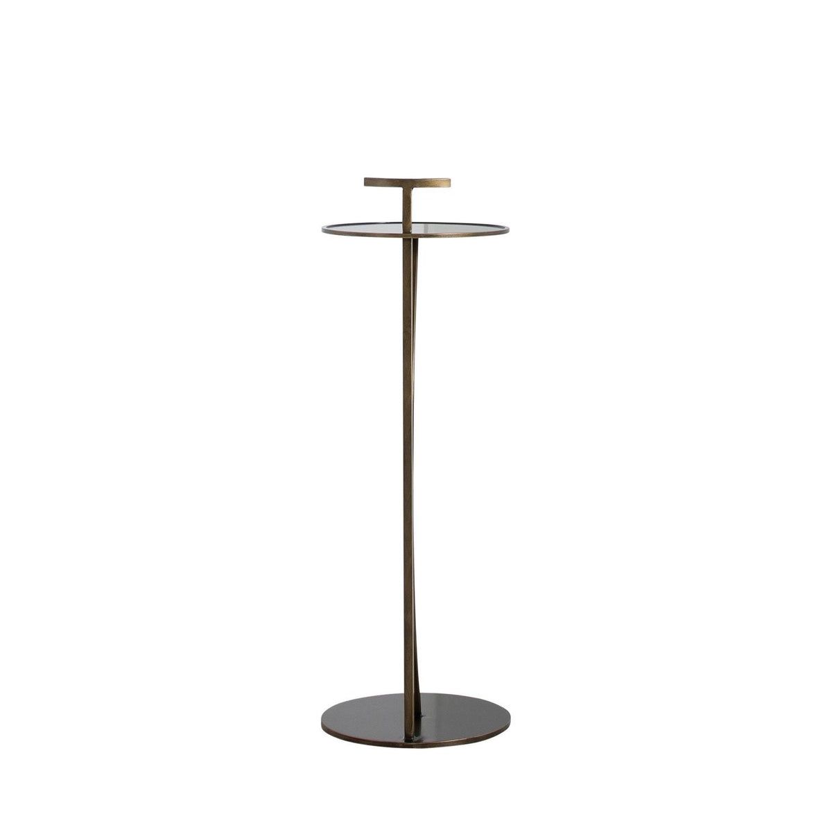 Amari Metal Round Pedestal Drink Table - 10 In. W X 28.5 In. H