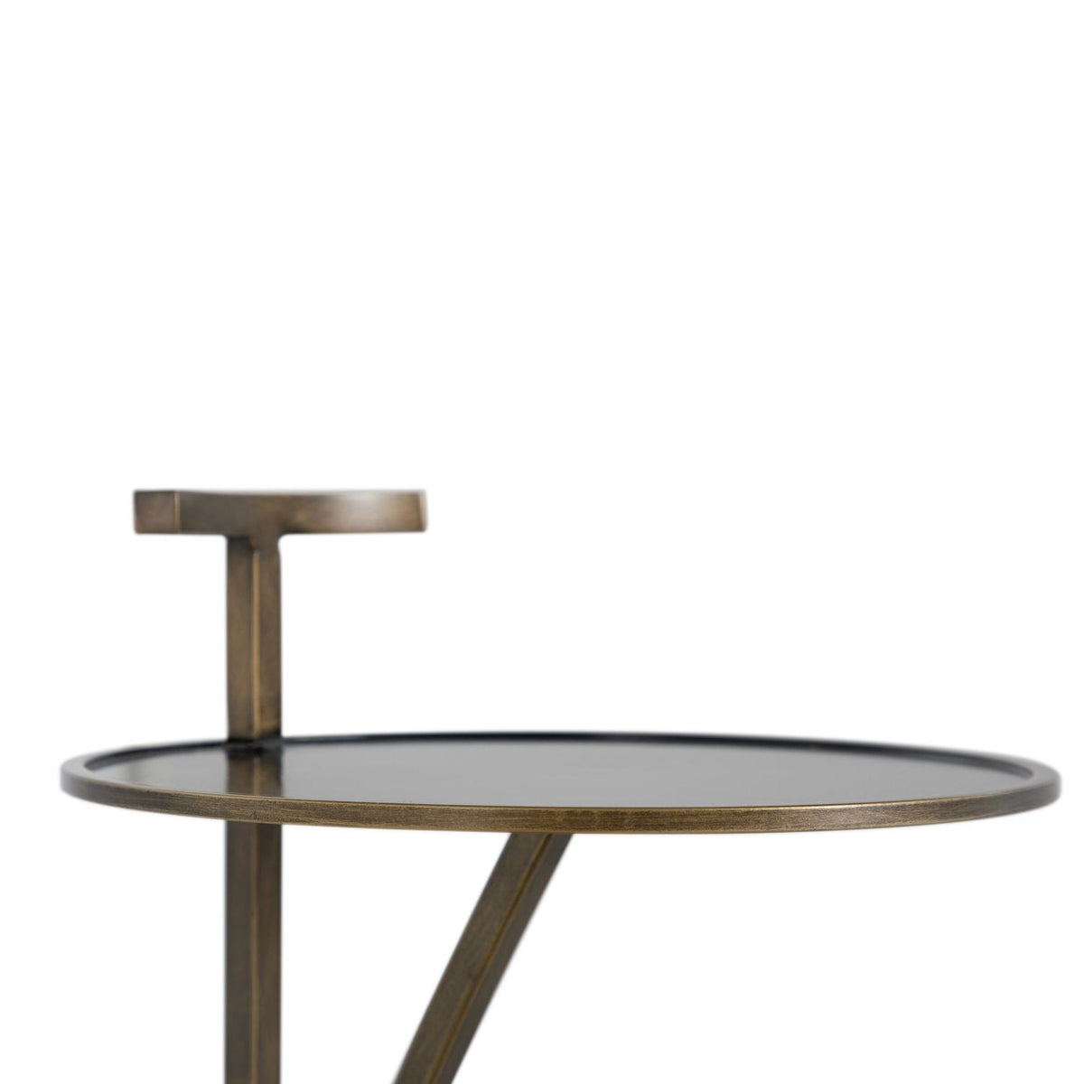 Amari Metal Round Pedestal Drink Table - 10 In. W X 28.5 In. H