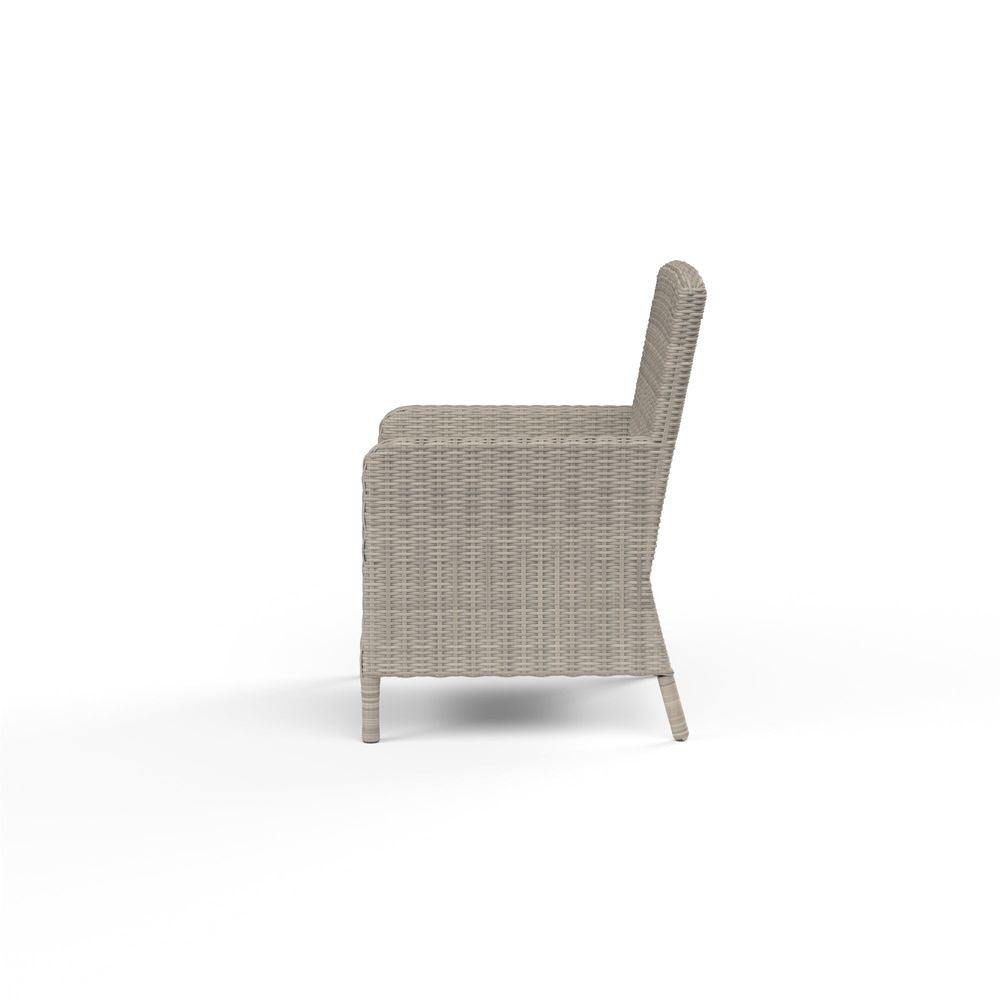 Outdoor Dining Chairs Manhattan Dining Chair in Linen Canvas w/ Self Welt