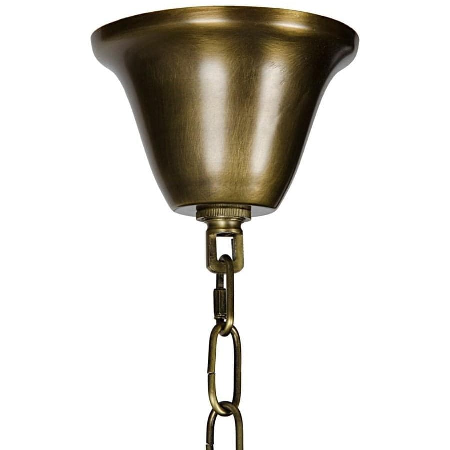 Larenta Chandelier, Antique Brass, Metal and Glass-Noir-NOIR-LAMP540MB-Chandeliers-2-France and Son