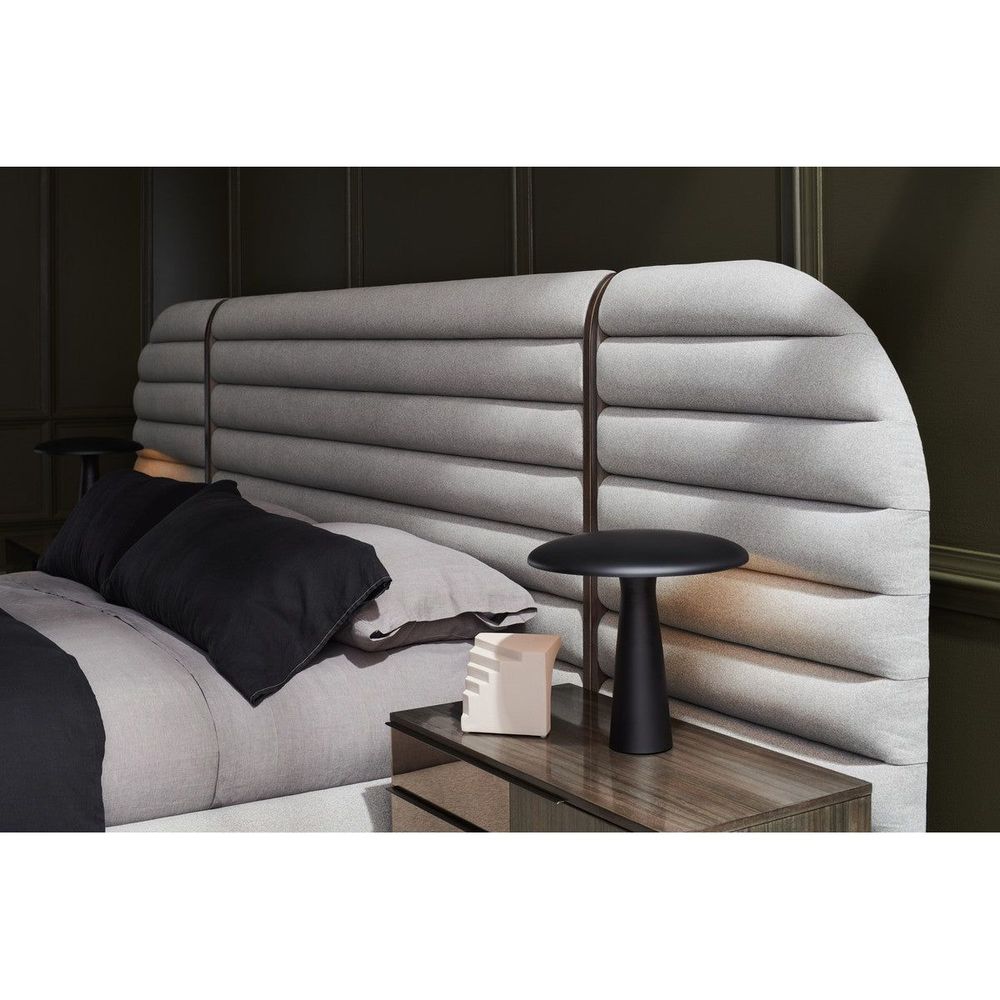Beds Couture Uph Panel Bed - King - Brown