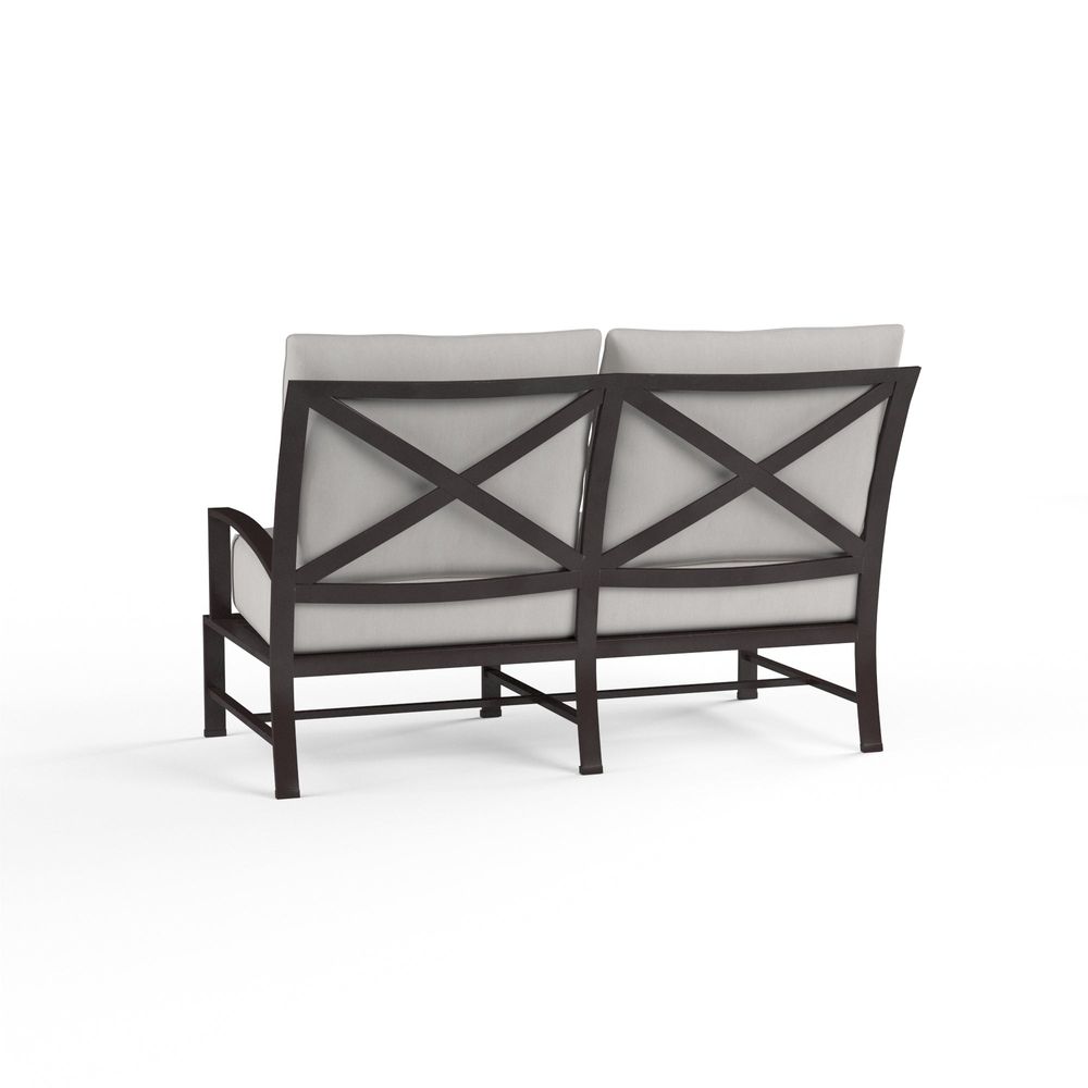 Outdoor Sofas and Sectionals La Jolla Loveseat in Canvas Flax w/ Self Welt