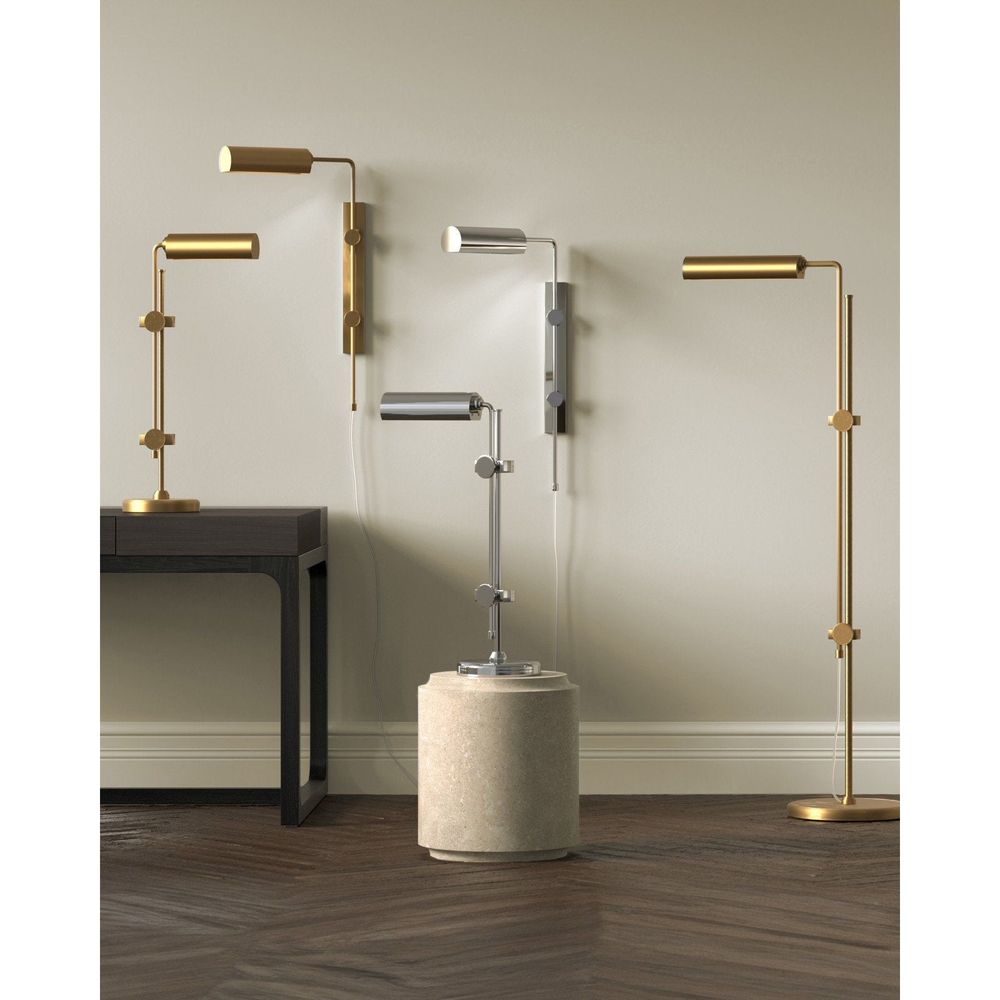 Satire Nickel Swing-Arm Wall Sconce