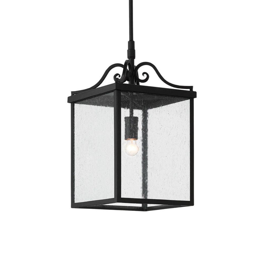 Outdoor Lighting: Ceiling Giatti Small Black Outdoor Lantern