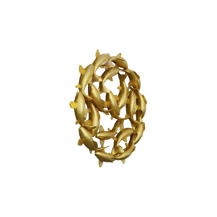 Koi Wall Art Gold Leaf, Small-Phillips Collection-PHIL-PH113919-Wall Art-2-France and Son