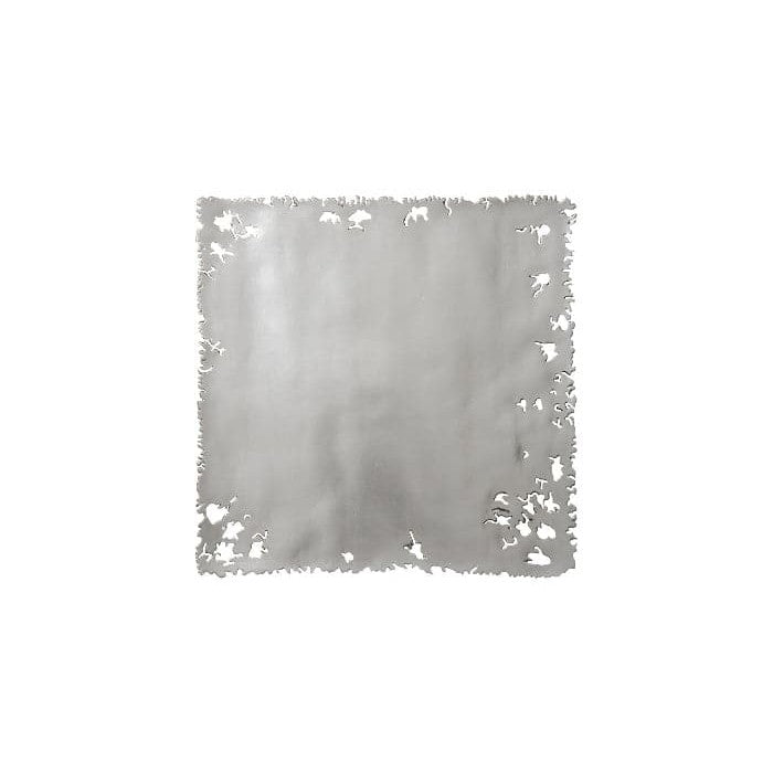 Galvanized Square Wall Tile Silver Leaf, Set 3-Phillips Collection-PHIL-PH75349-Wall Decor-3-France and Son