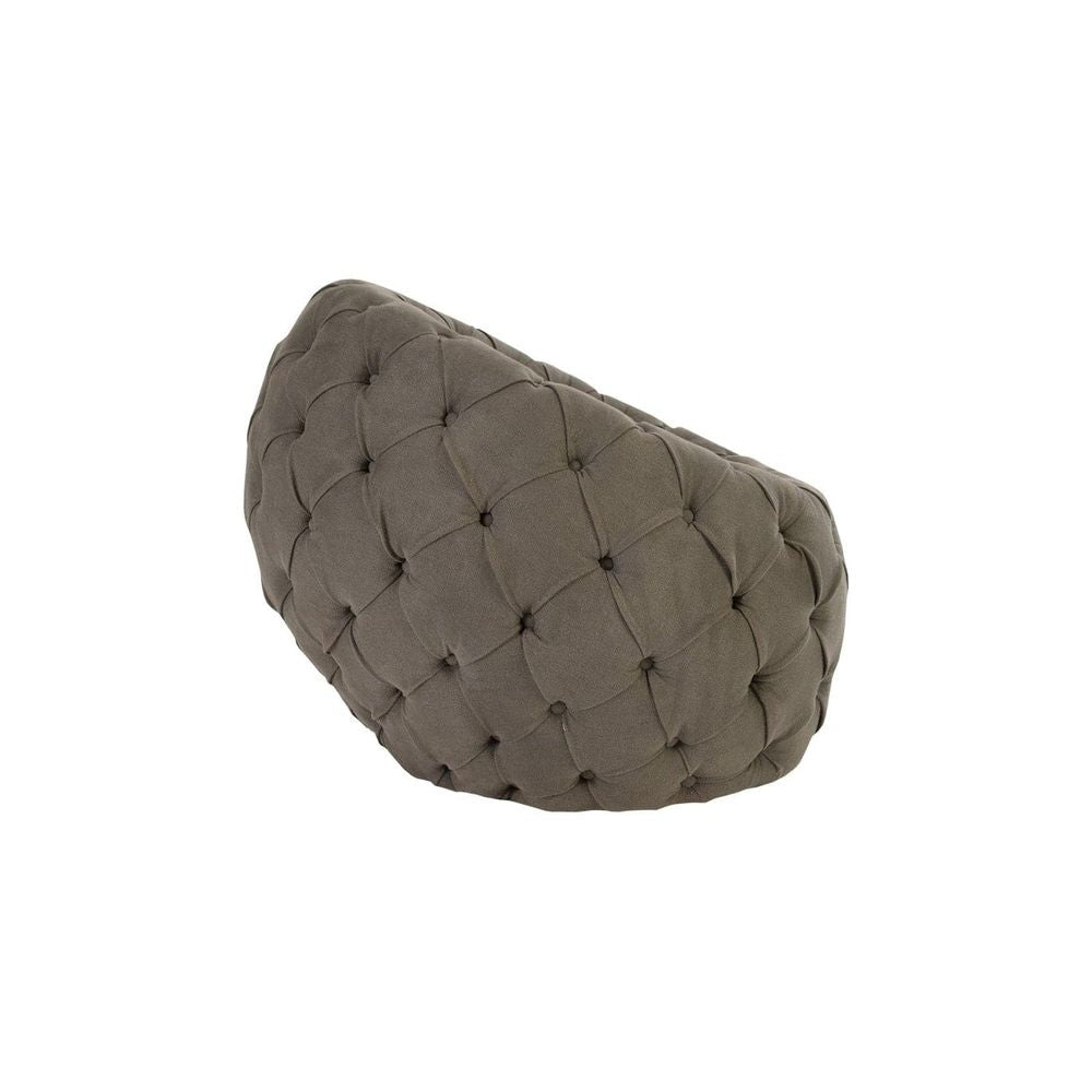 Egg Chair Ramie Gray-Phillips Collection-PHIL-PH79077-Lounge Chairs-3-France and Son