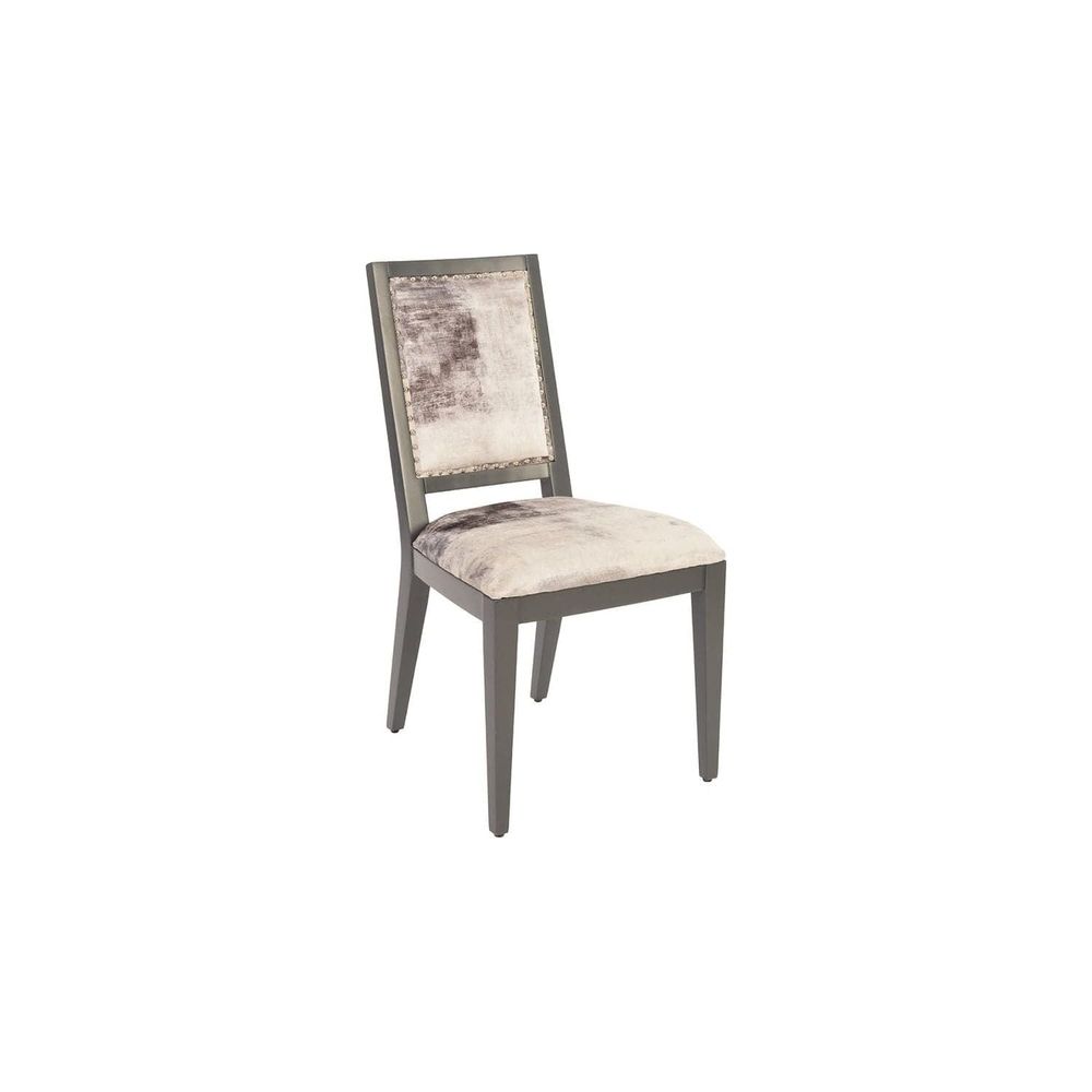 Mesmerize Dining Chair Mist Gray - Gray Wooden Legs-Phillips Collection-PHIL-PH81457-Dining Chairs-5-France and Son