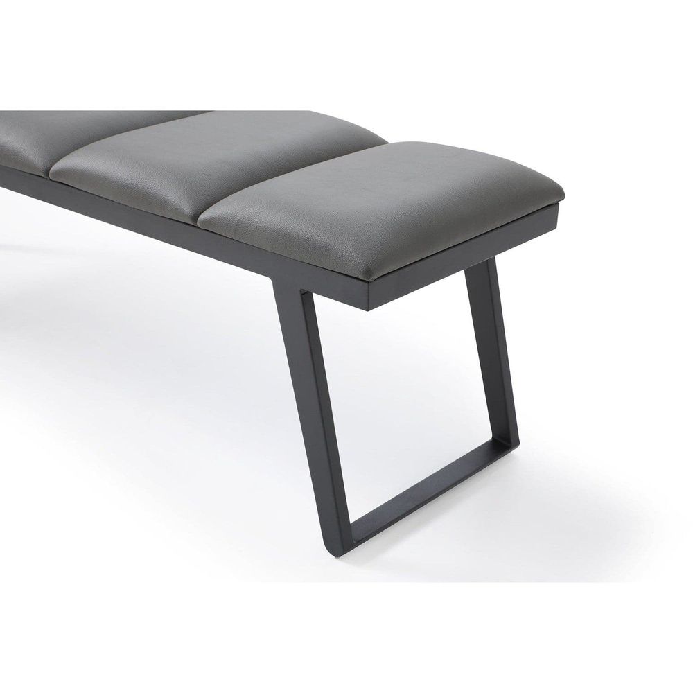 Ethan Bench-Whiteline Modern Living-WHITELINE-BN1477-DGRY-BenchesDark Gray-4-France and Son