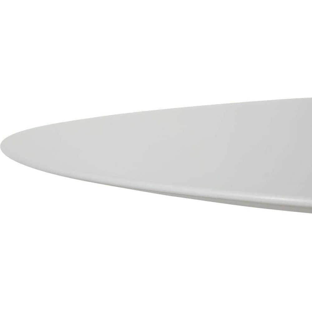 Quartz Pedestal Tulip Dining Table - Oval