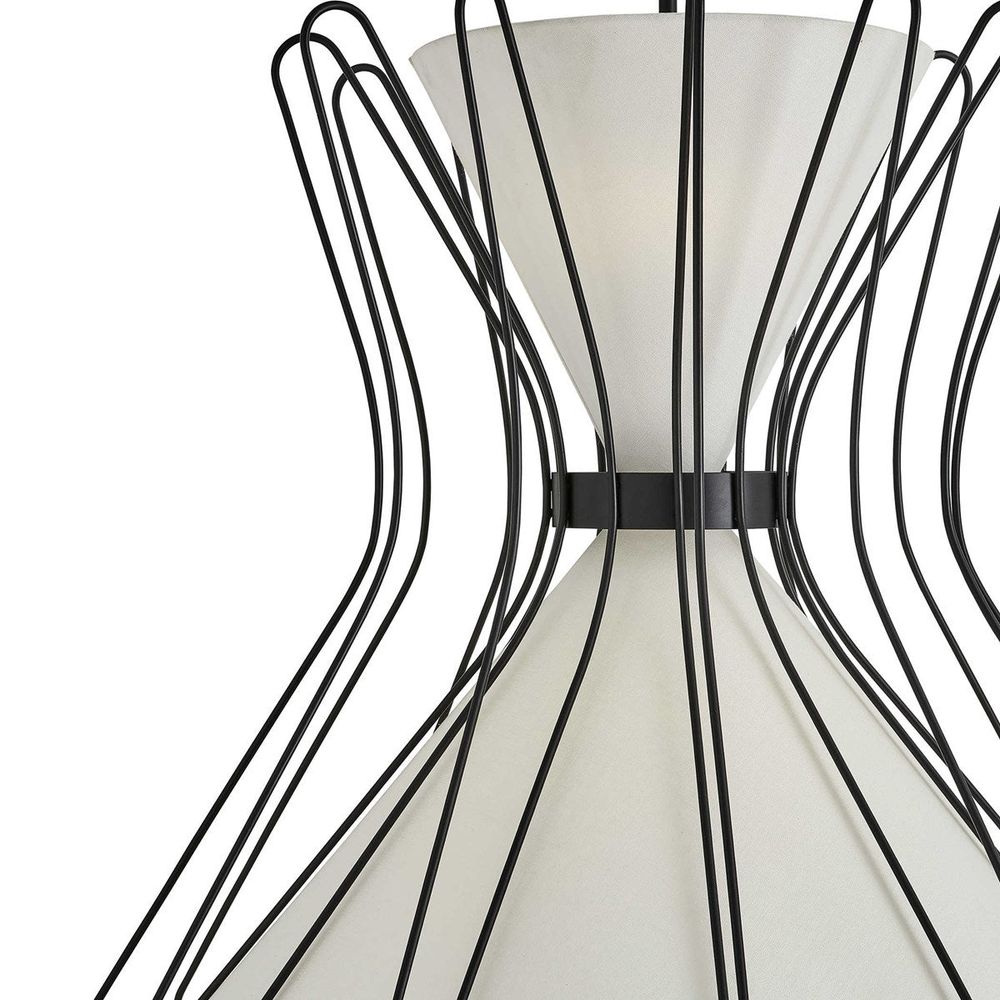 Chandeliers Magdalene 4 Lt Pendant - Black Grande