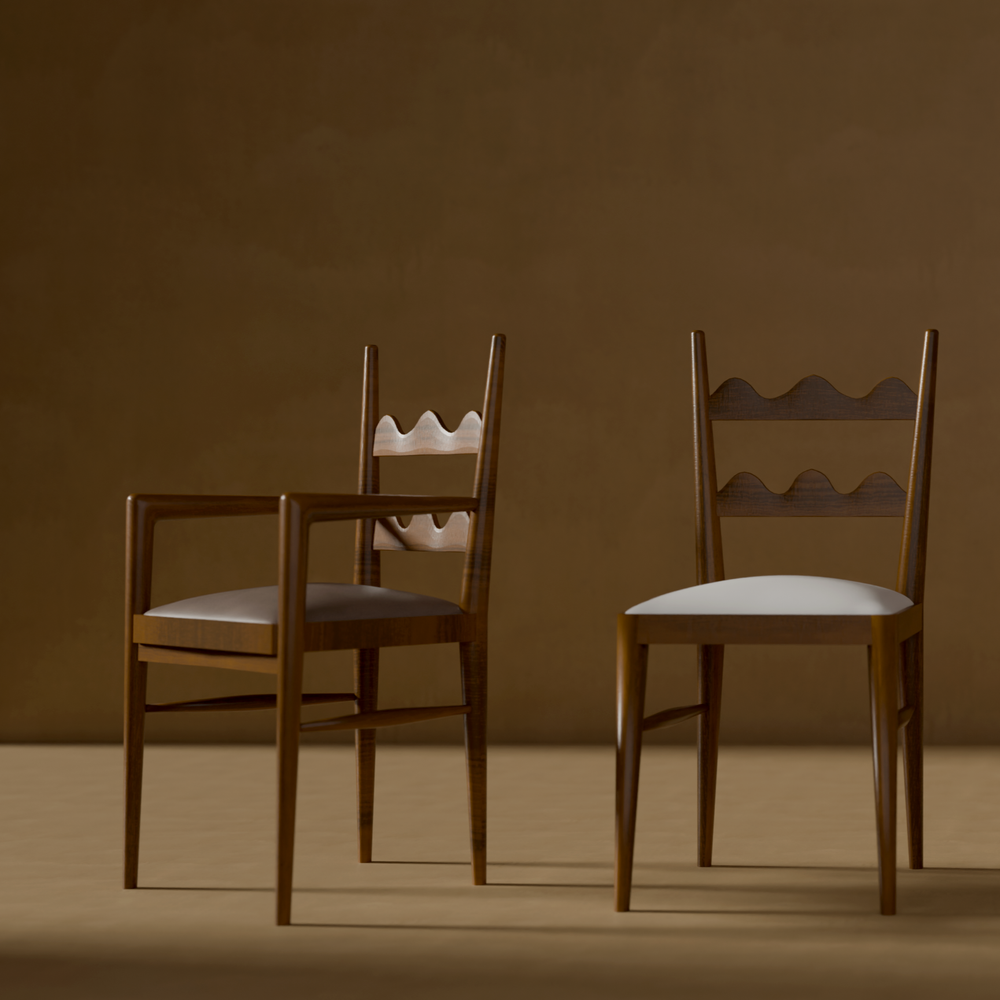 Charlotte Ripple Dining Armchair