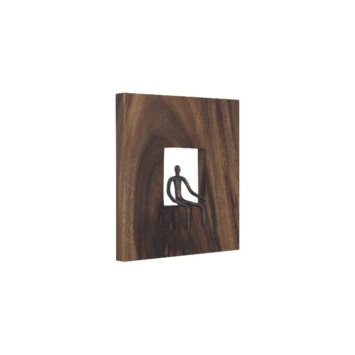 Additional view of Blossom Wall Decor in medium brown and dark brown, featuring wall-mounting hardware implied.