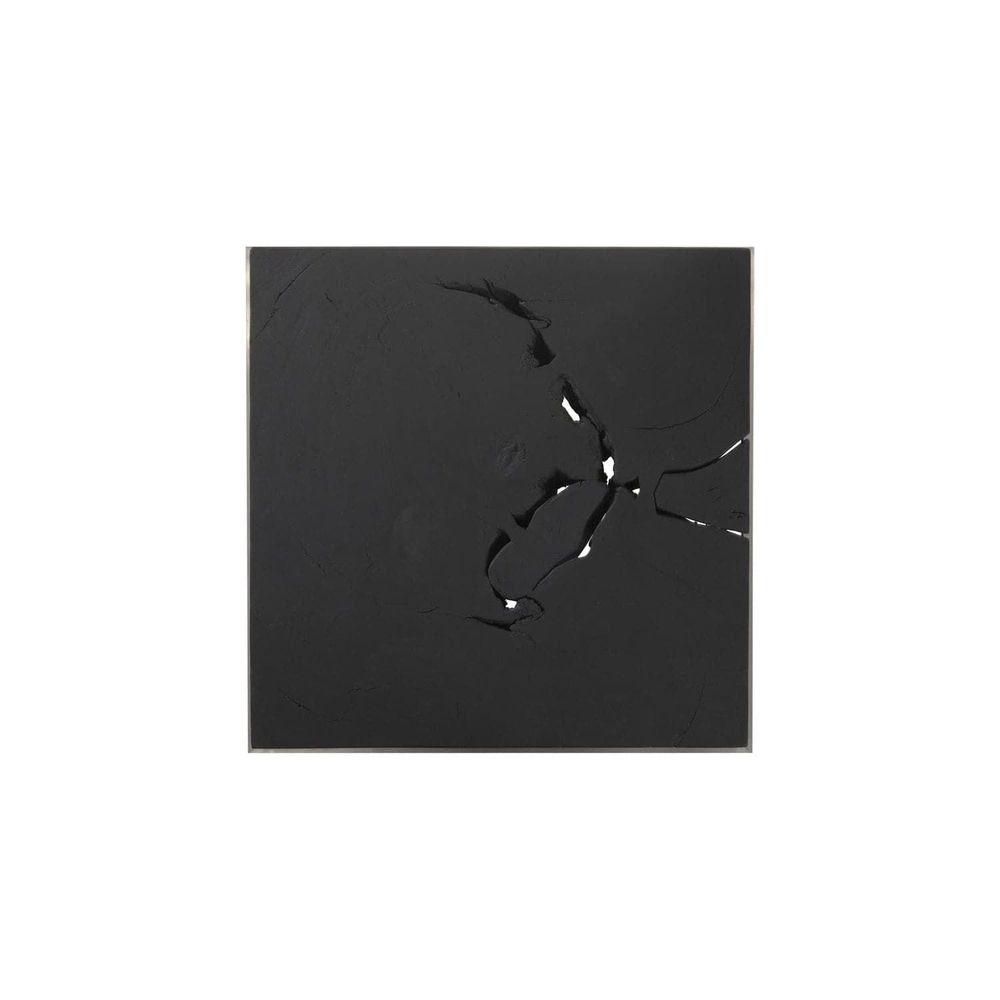 Burnt Cube Side Table Chamcha Wood - Stainless Steel Base-Phillips Collection-PHIL-TH74112-Side Table-2-France and Son