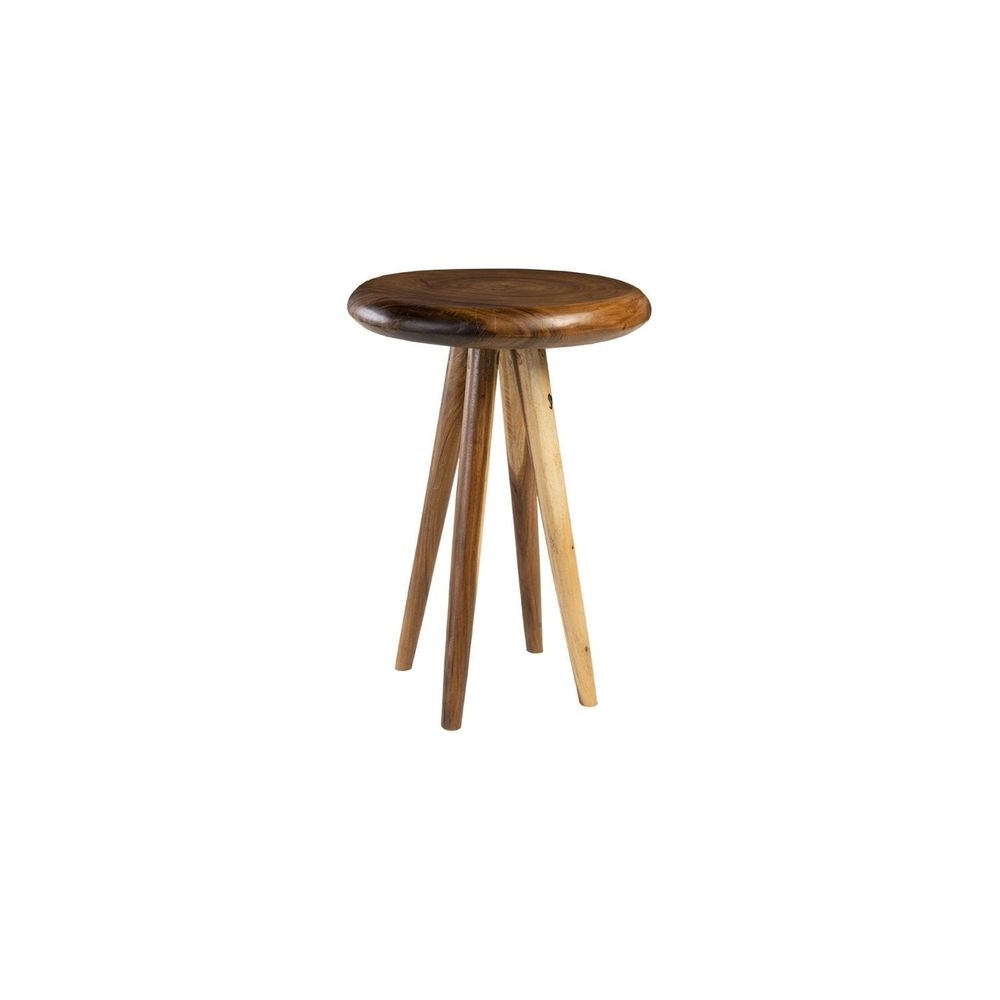 Smoothed Bar Table Natural - Round-Phillips Collection-PHIL-TH84475-Outdoor Bar Tables-4-France and Son