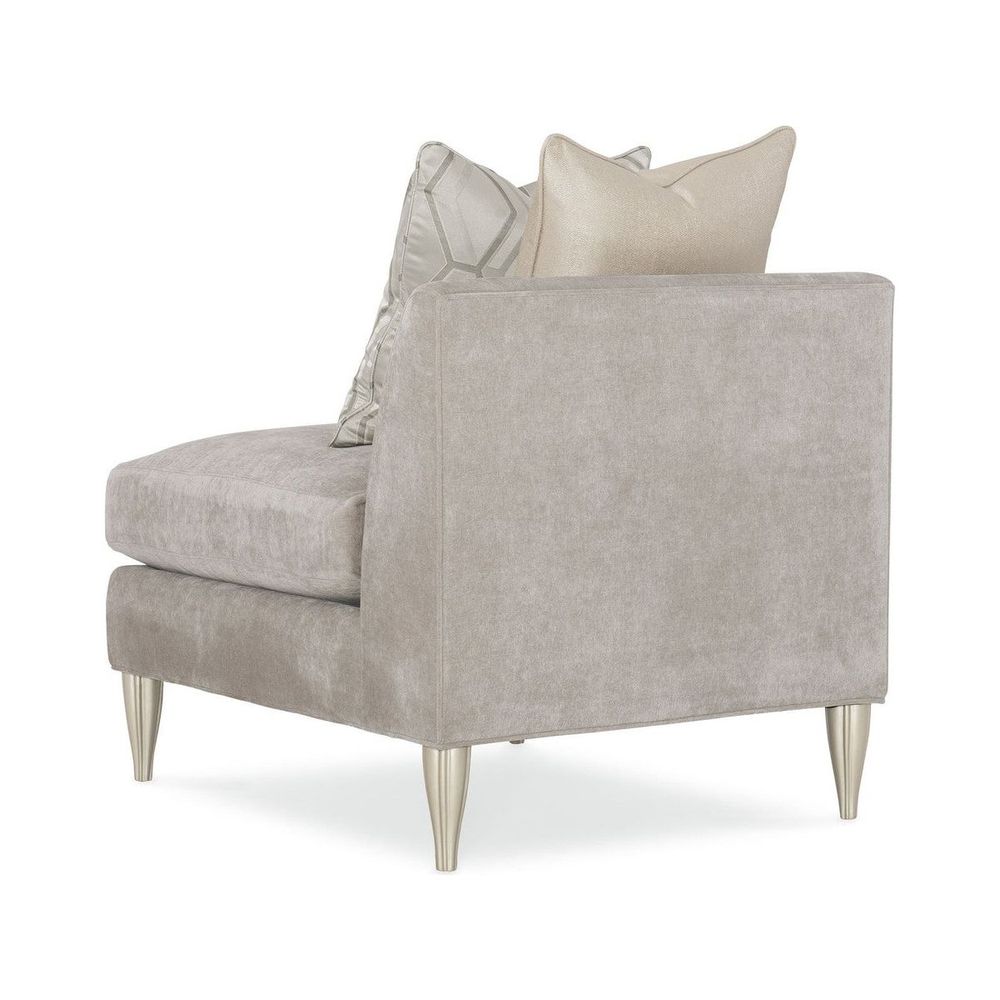 No Worries Armless Chair - Silver