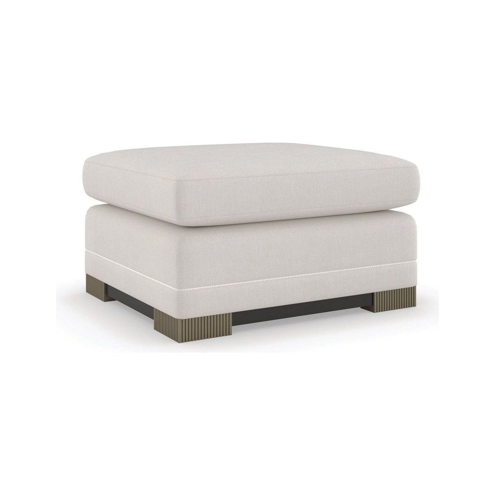 Sanctuary Ottoman - Brown, Silver