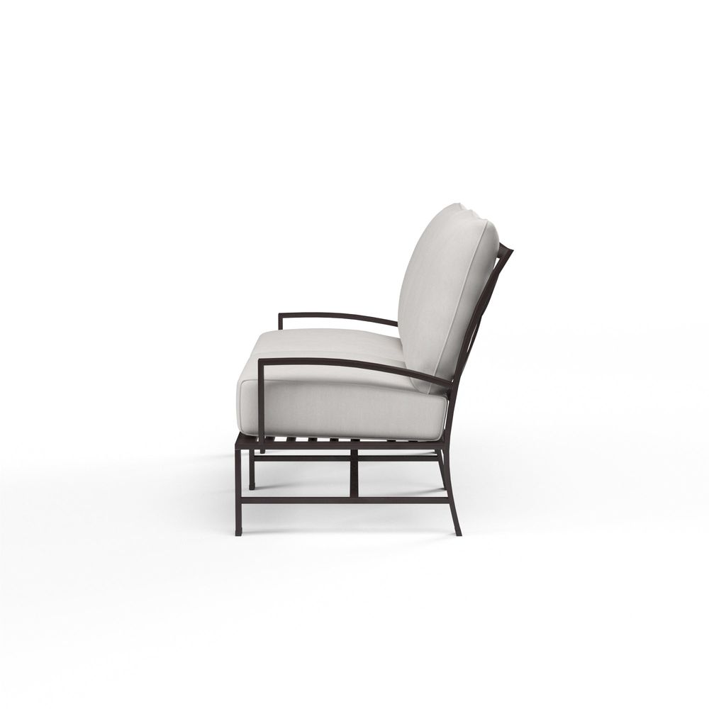 Outdoor Sofas and Sectionals La Jolla Loveseat in Canvas Flax w/ Self Welt